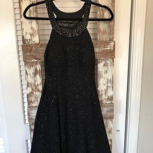 Black sequin dress